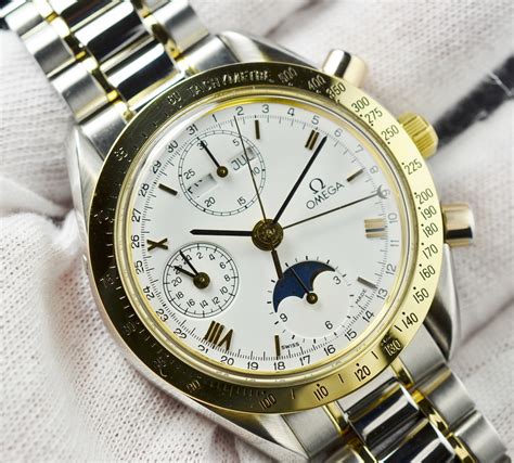 omega speedmaster 18k|omega speedmaster price list.